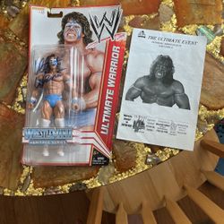Ultimate Warrior Autograph With Event Paper 