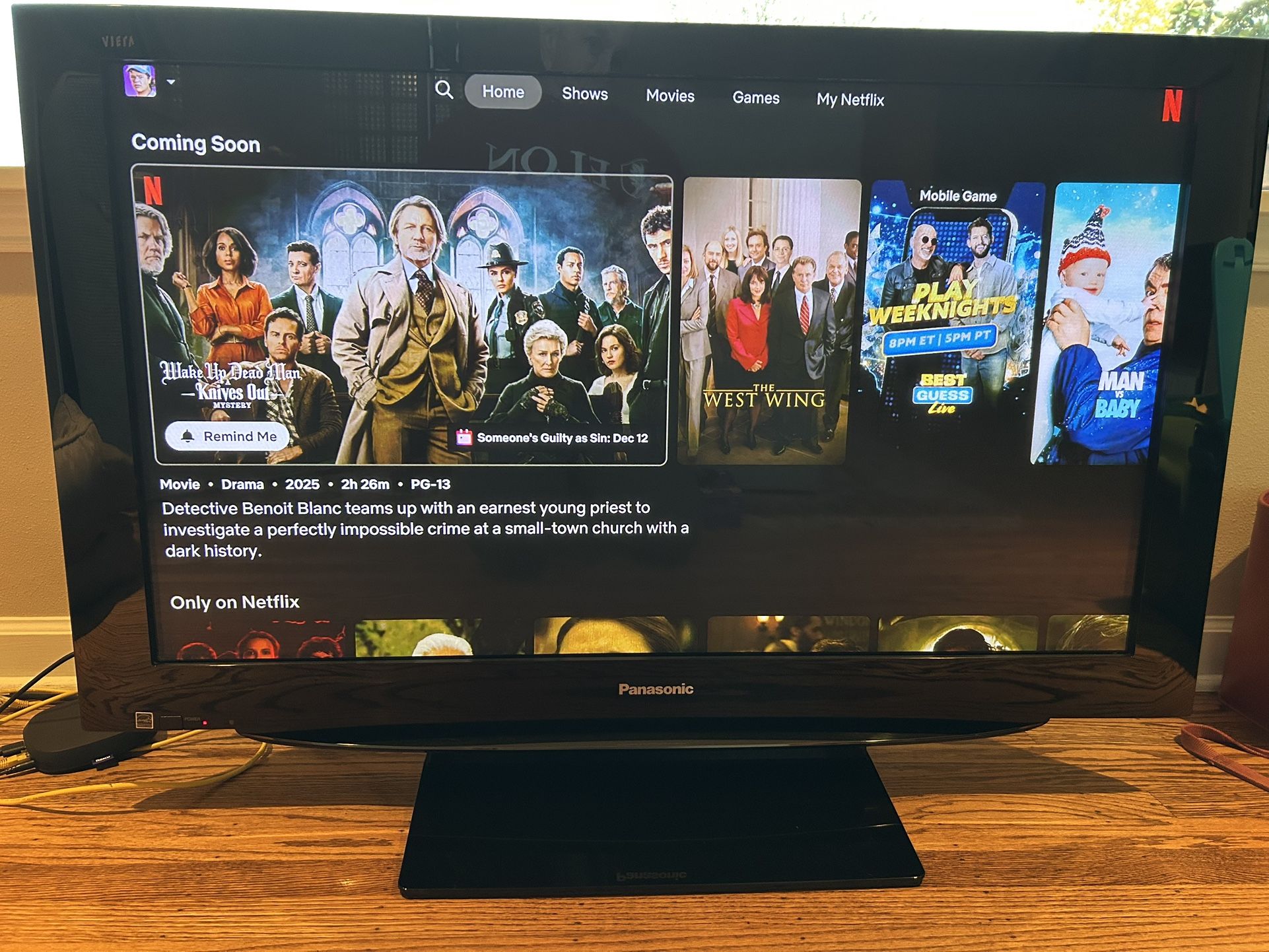 42” Panasonic Viera Plasma TV