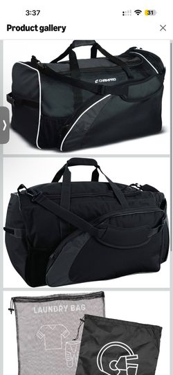 CHAMPRO Varsity Football Equipment Bag With Shoulder Carry Strap, Laundry and Helmet Bags