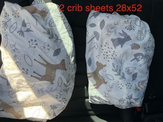 Toddler crib sheets $8