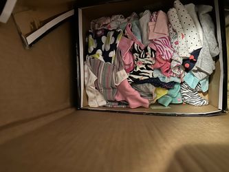 Large box baby girl clothes