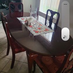 Dining Set Cherry Wood