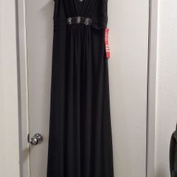 NWT-Nine West - Black Formal Dress Gown Sz 6 - Small
