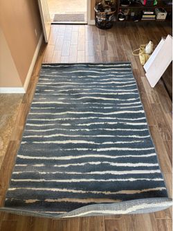 NEW Sabrina Soto 5x8 Indoor/Outdoor Area Rug – Blue