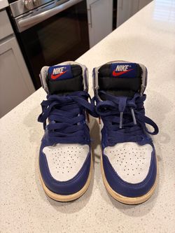 Nike High-Top Sneakers Blue and White