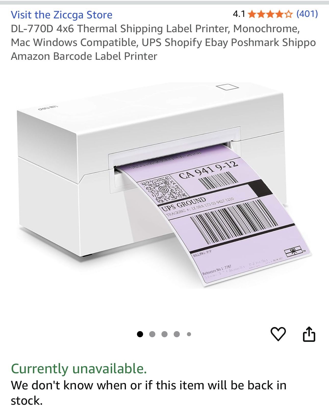 Shipping Label Printer