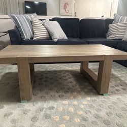 Coastal Sled Coffee Cocktail Table 51”x26”x16.75” Solid wood