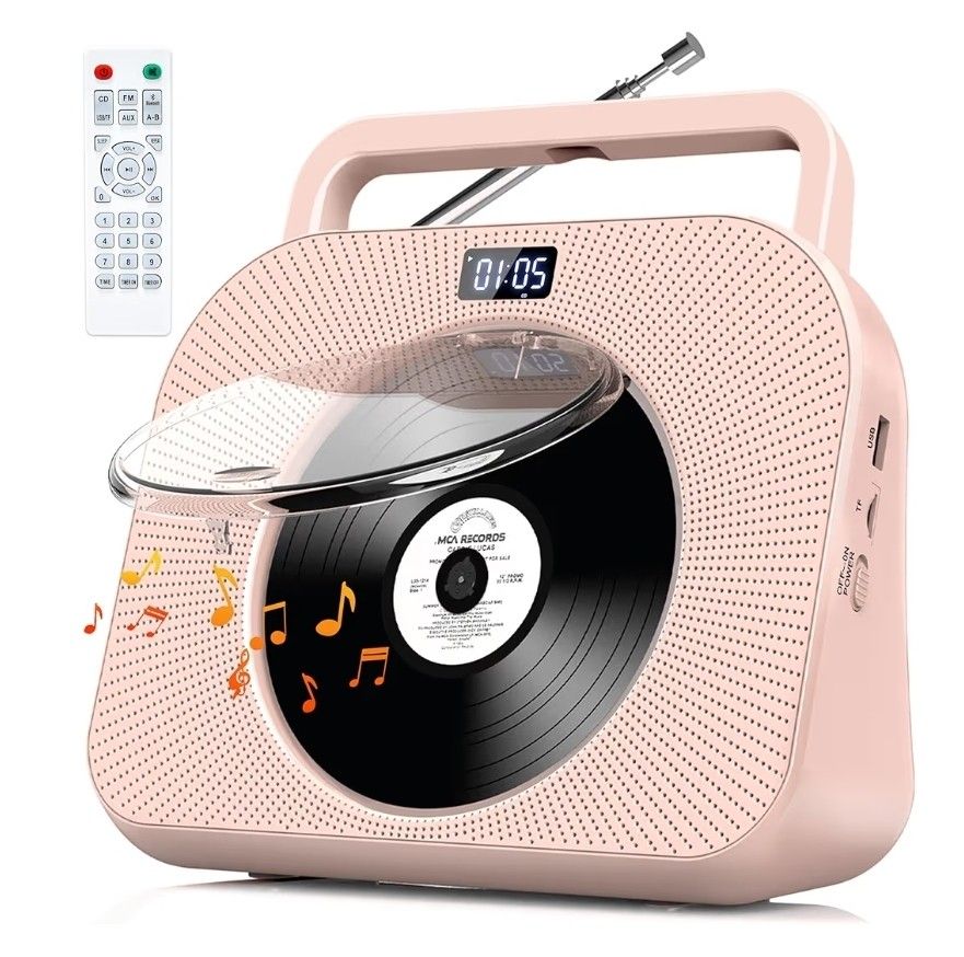REPRODUCTOR DE CD CON DOBLE BOCINA/DESKTOP CD PLAYER WIRH DUAL SPEAKER