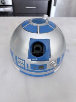 Vintage R2-D2 Toy Dome Head Top Part Blue Silver With A Handle EMENBR-9885. READ