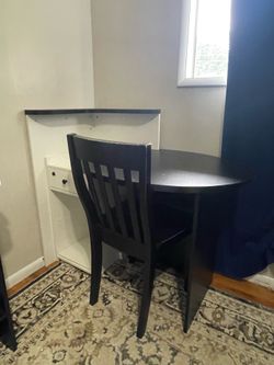 Black Wood Desk