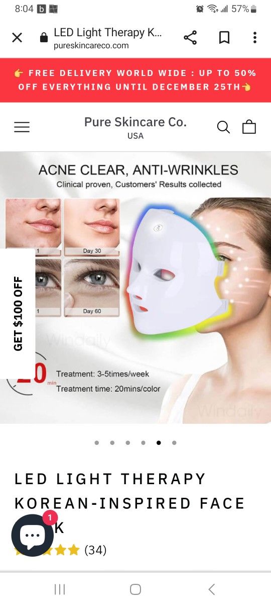 Jude Rose LED LIGHT MASK 