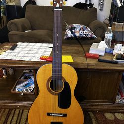 SEARS SILVERTONE S 1209 ACOUSTIC GUITAR FROM 60'S OR 70'S TRAPEZE TAIL