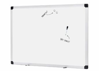 Amazon Basics Magnetic Dry Erase Whiteboard, 36 x 48-inch, Aluminum Frame, Silver/White, Easy to Install