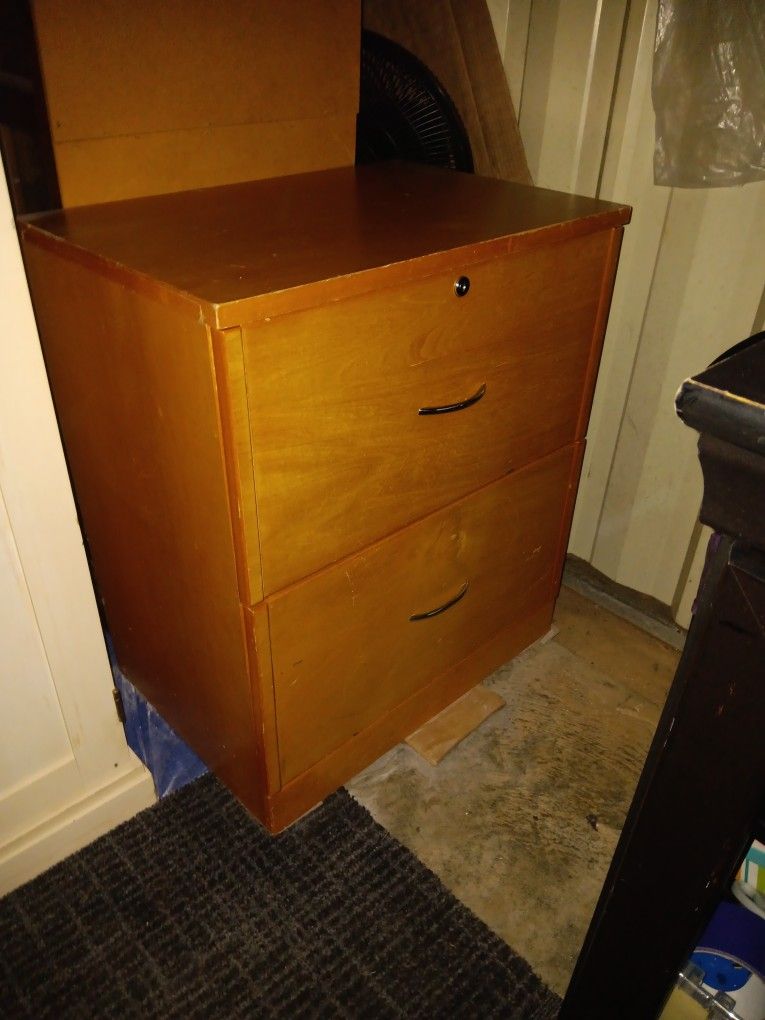 Wooden File Cabinet