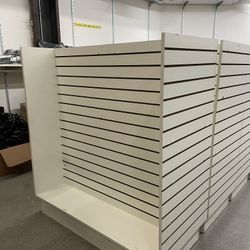 White Slatwall Gondola Display