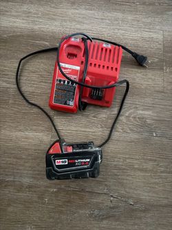 Milwaukee 5.0 battery and charger