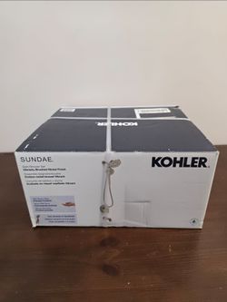 Kohler Sundae Bath/Shower Set 2-Head Shower + Handheld, Valve,

Brushed Nickel
