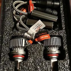9012/HIR2 LED Bulbs 40000LM 990% Brightness 6000K Cool White Plug and Play Halogen Replacement Conversion Kit 2024 Upgraded, Fog Light, Pack of 2