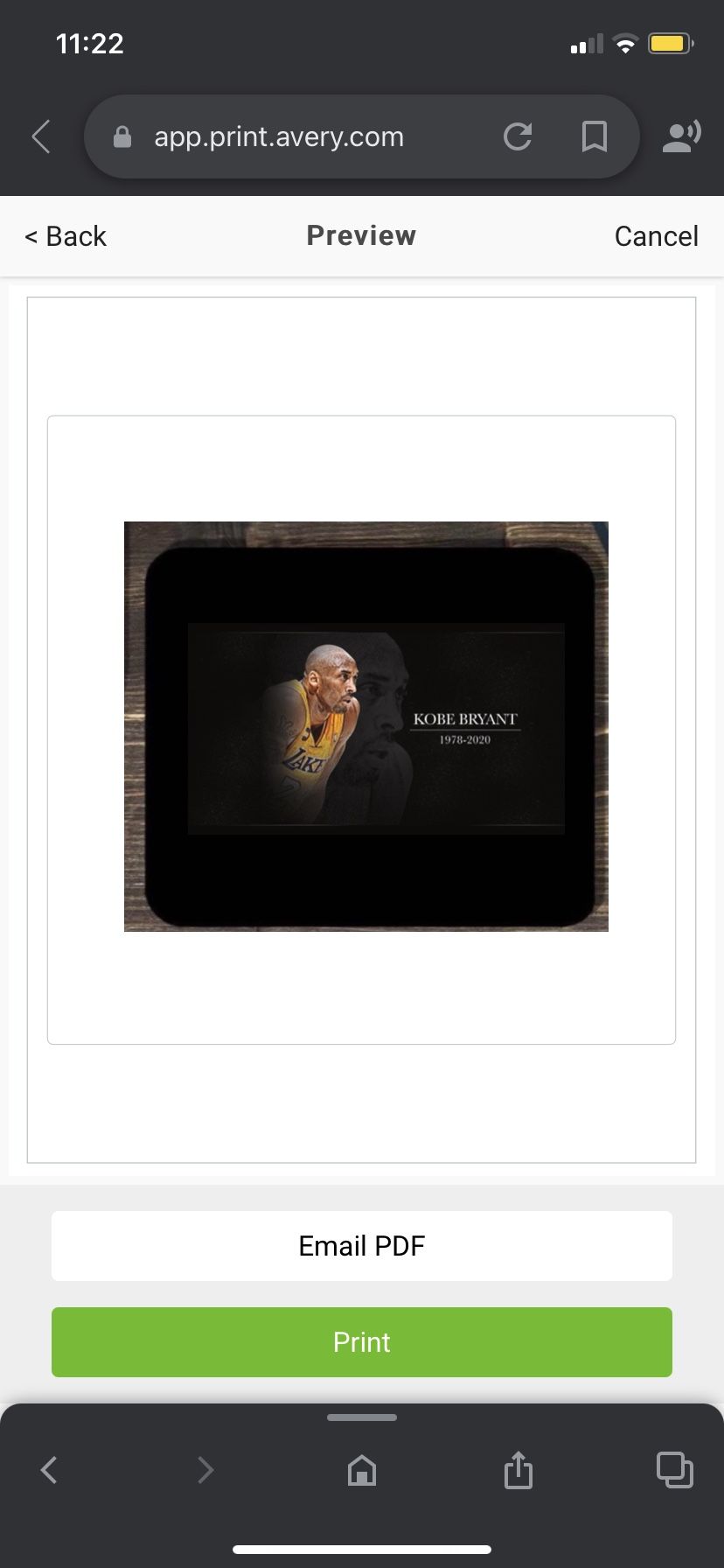 Kobe Bryant Mouse Pad