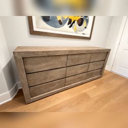 RH Pair of Drifted Reclaimed Oak 9-Drawer Dresser and 5 - Like New - Baltimore, MD