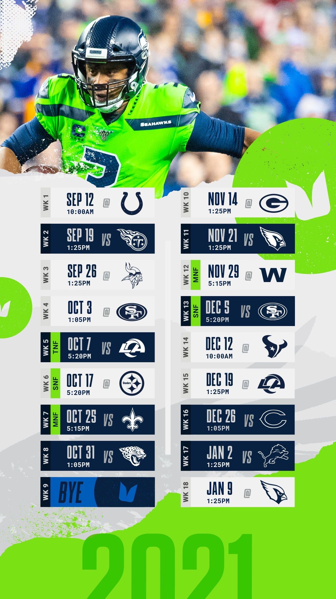 Seahawks Tickets 4 Seats Vs Rams 10/07 And Other Games