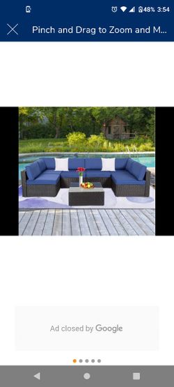 Brand New In Box 7 Pieces Sofa Set