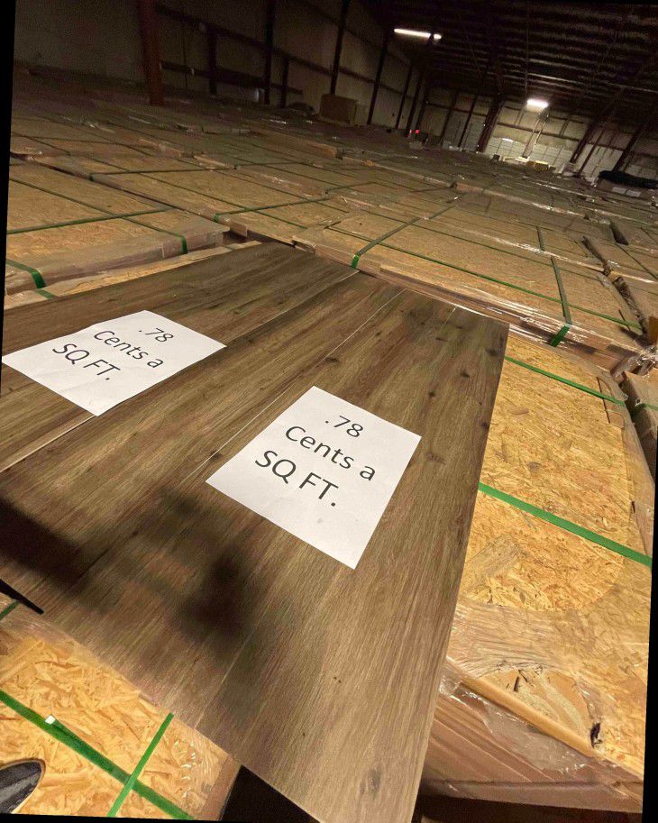 Flooring only .78 cents a sq ft