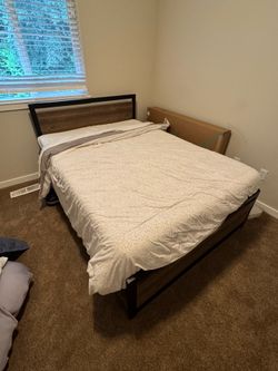 Full Size Bed Frame and Mattress