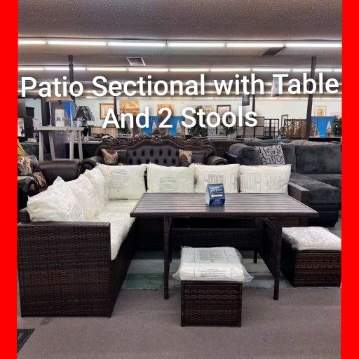 ✨ Patio Sectional Set