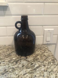 Brown vintage bottle