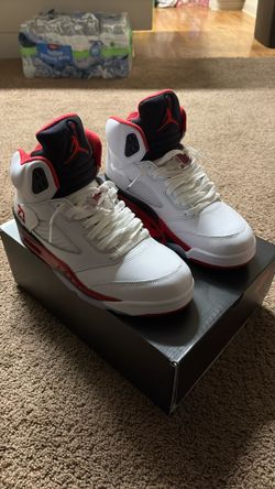 Jordan 5 Retro Fire, red Black 