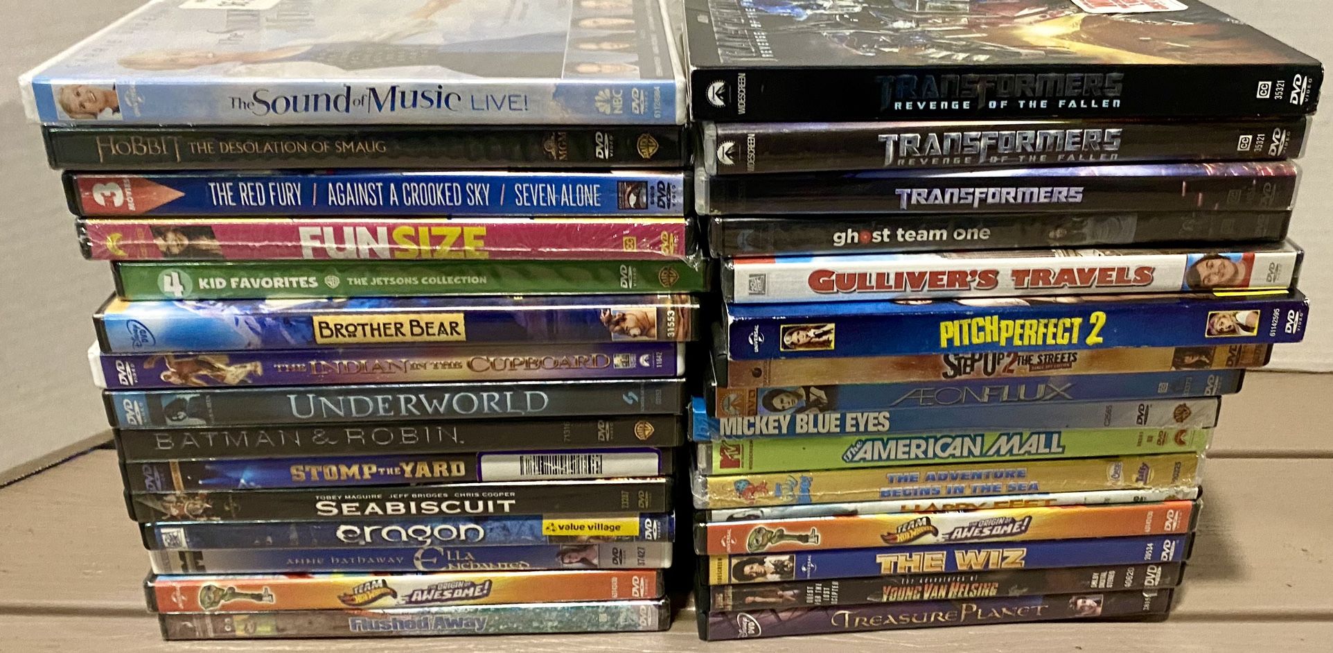 Family Kids DVD MOVIE LOT NEW and Used 31 Total