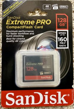 SanDisk 128 GB Extreme Pro Compact Flash 