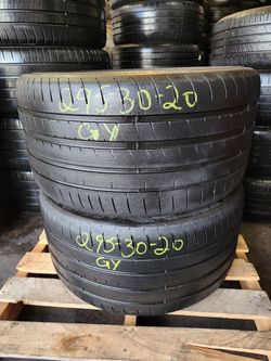 295 30ZR 20 USED TIRES GOOD YEAR EAGLE F1 2953020 USED TIRES (PAIR) MOUNT BALANCE INCLUDED