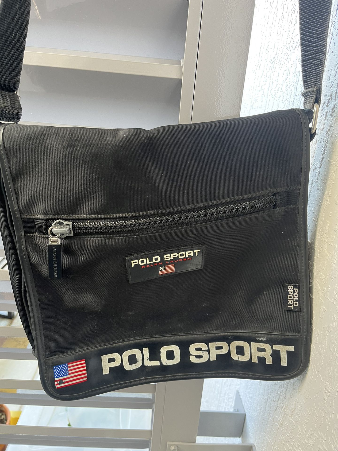 Vintage Polo Sport Men’s Messenger/Laptop Bag