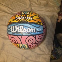 Wilson Graffiti Volleyball Official Size 5 Wth4634id