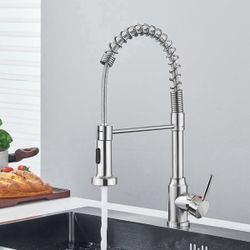 Removable Gourmet Kitchen Faucet 2 Modes Rotatable Deck Mount Single Handle Cold Hot Water Mixer Kitchen Sink Crane,Chrome A