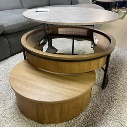 Nesting Lift Top Coffee Table & Storage Trunk (Set of 2)