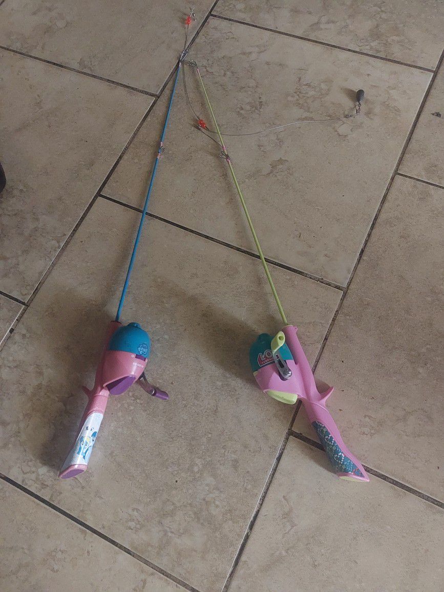 Kids Fishing Rods One Need Thread In Good Condition $8 Each 