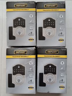 Defiant Satin Nickel Keyless Entry Deadbolts