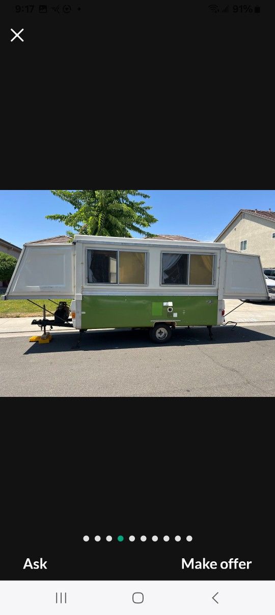 1975 Apache Royal  Vintage  Camping Trailer.