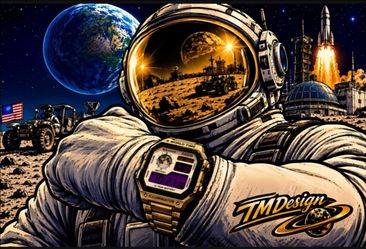 Casio Royale James Bond NASA moon edition mod