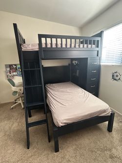 Pottery Barn Camp Bunk System with Twin Low Footboard Bed (RRP $3495!)