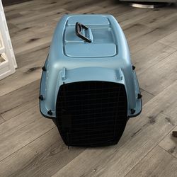 Puppy travel crate - Blue and Black
