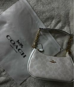 White coach bag