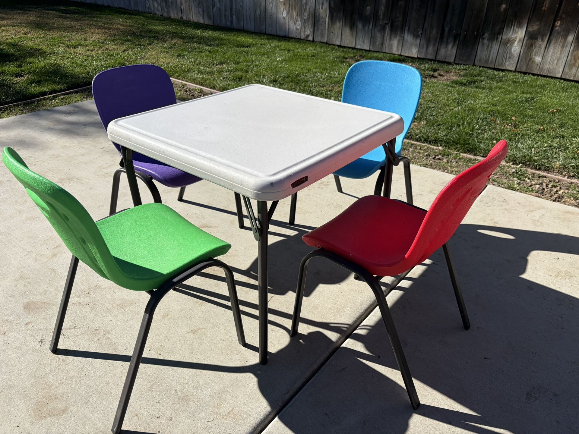 Lifetime Kids Chairs And Table