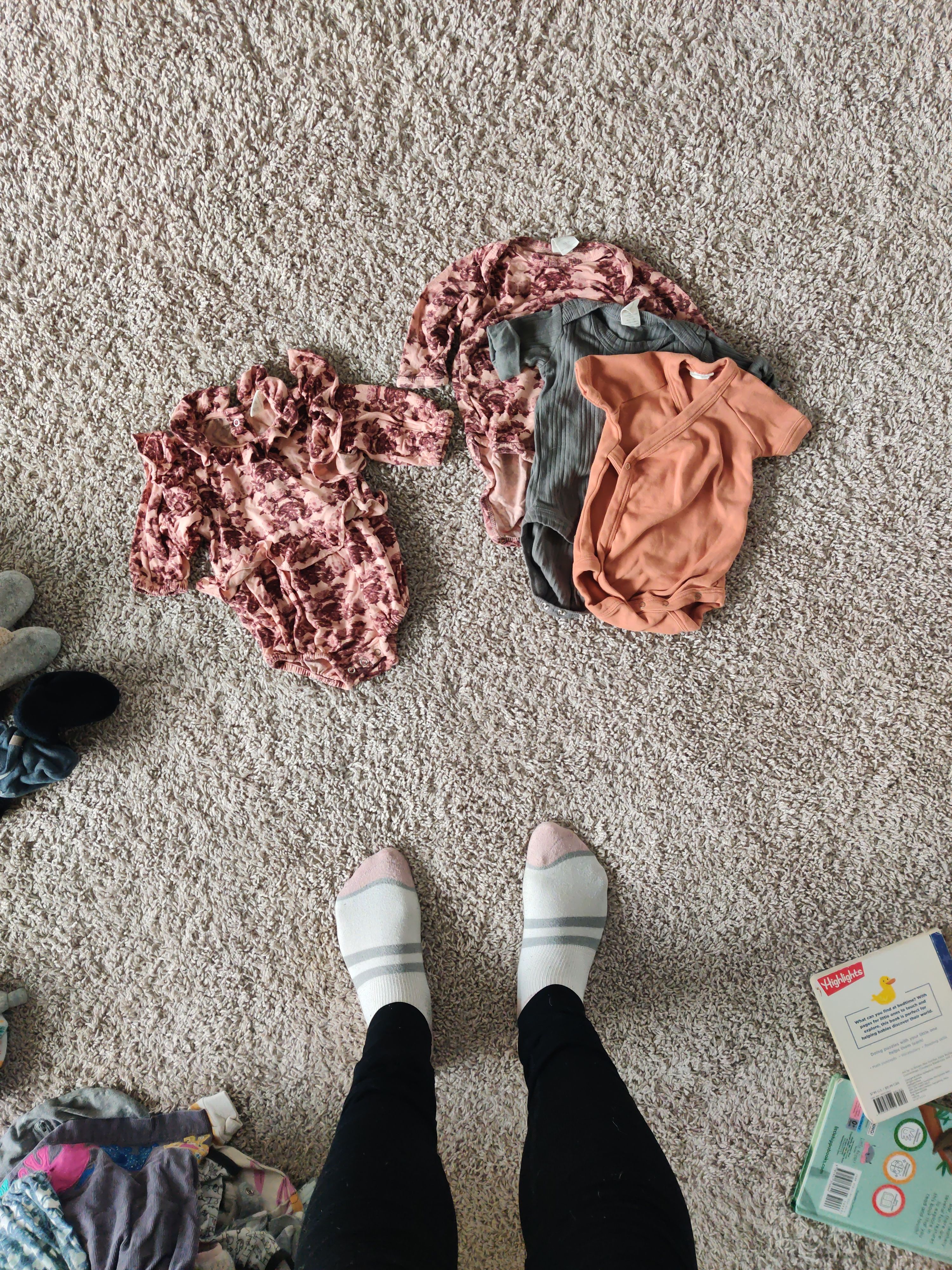 3mo Boutique Baby Lot - Sleepers, tops, bottoms, booties