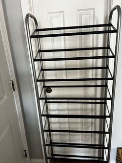 Tall Metal Shoe Rack 10-Tier