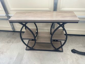 Tribesigns 39.4" Console Table, Industrial 4-Tier Sofa Table