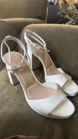 ALDO white heels